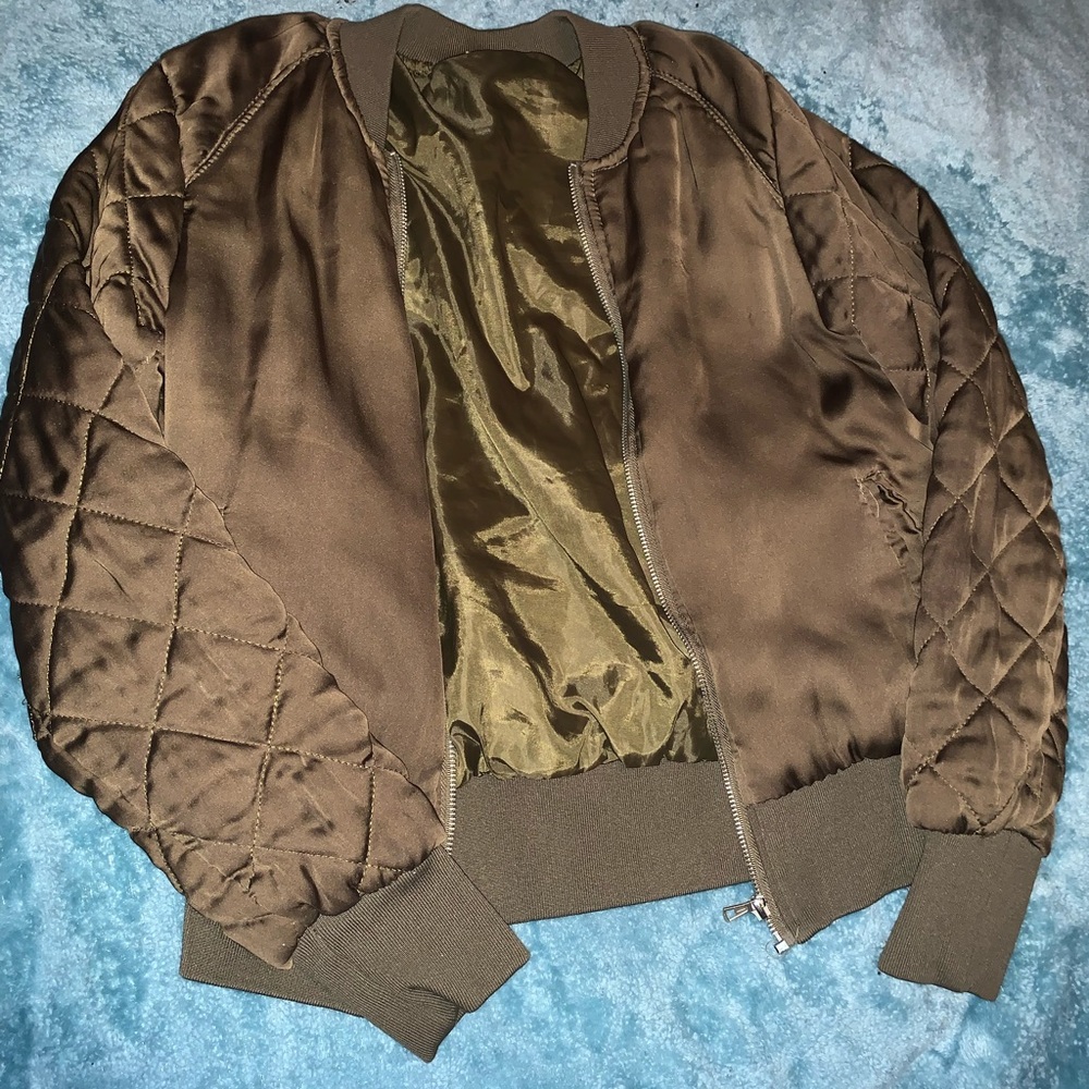 Army Green Bomber Jacket